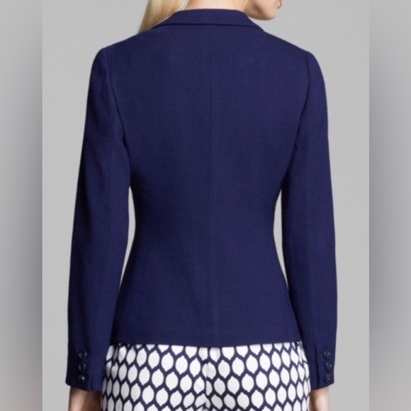 Kate Spade Blue Tami French Linen Blend Blazer with lining - Size 6. - Picture 17 of 17